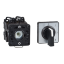 Picture of Cam switch, Harmony K, Ø 22mm, plastic, 1 pole, 2 positions, 45°, 20A, 45x45mm,metallic legend, marked 0/1, 35mm black handle