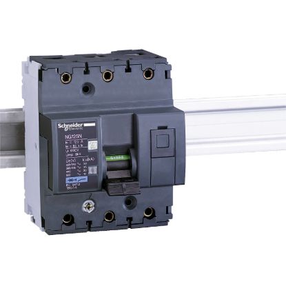 Picture of Miniature circuit breaker (MCB), Acti9 NG125N, 3P, 100A, C curve, 25kA (IEC/EN 60947-2)