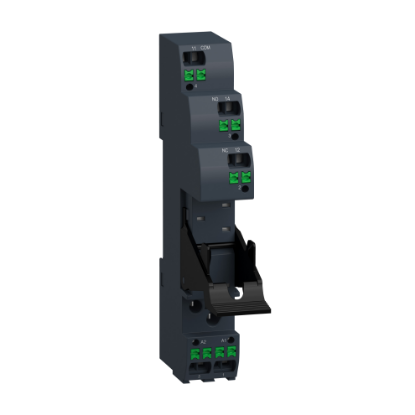 Picture of Push in socket with clamp, Harmony Electromechanical Relays, for RSB1A120 relays, 12A, push in terminals, separate contact