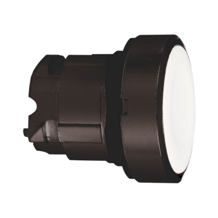 Picture of Head for non illuminated push button, Harmony XB4, white flush pushbutton Ø22 mm spring return unmarked