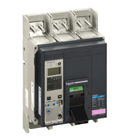 Picture of Circuit breaker, ComPact NS800L, 150kA/415VAC, Micrologic 5.0A trip unit, 800A, fixed, 3 poles 3d