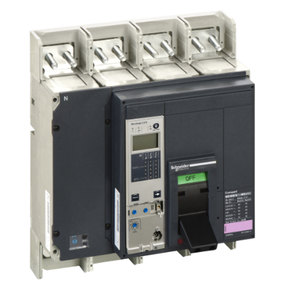 Picture of Circuit breaker, ComPact NS1000N, 50kA/415VAC, Micrologic 2.0A trip unit, 1000A, fixed, 4 poles 4d
