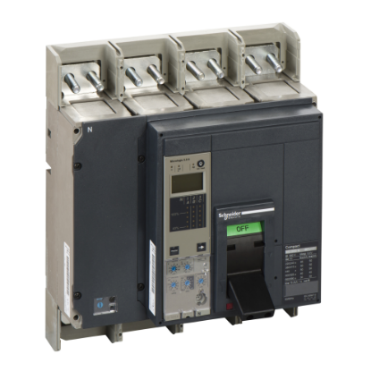 Picture of Circuit breaker, ComPact NS1000N, 50kA/415VAC, Micrologic 5.0A trip unit, 1000A, fixed, 4 poles 4d