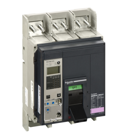 Picture of Circuit breaker, ComPact NS630bN, 50kA/415VAC, Micrologic 2.0A trip unit, 630A, fixed, 3 poles 3d