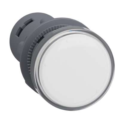 Picture of Monolithic pilot light, Easy Harmony XA2, plastic, green red, 22mm, integral LED, screw clamp terminals, 24V AC DC