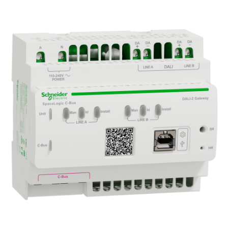 Picture of Clipsal C-Bus, DALI-2 Gateway, SpaceLogic C-Bus, 6DIN