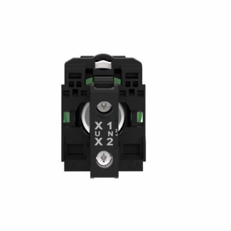 Picture of Harmony XB5, Pilot light, grey plastic, white, 22mm, universal LED, plain lens, 230...240V AC