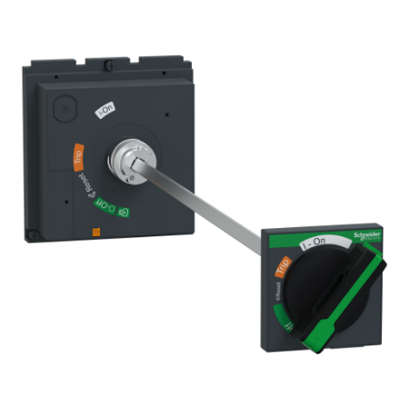 Picture of Extended rotary handle, ComPacT NSX400/630 withdrawable, black handle, telescopic shaft length 272mm to 600mm, IP55