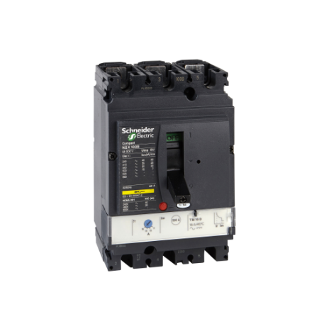 Picture of Circuit breaker, ComPact NSX100H, 70kA/415VAC, TMD trip unit 16A, 3 poles 3d