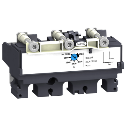 Picture of trip unit MA12.5 for ComPact NSX 100 circuit breakers, magnetic, rating 12.5 A, 3 poles 3d