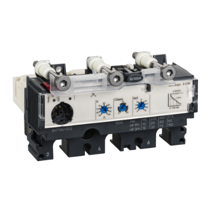 Picture of trip unit MicroLogic 2.2 M for ComPact NSX 100/160/250 circuit breakers, electronic, rating 100 A, 3 poles 3d