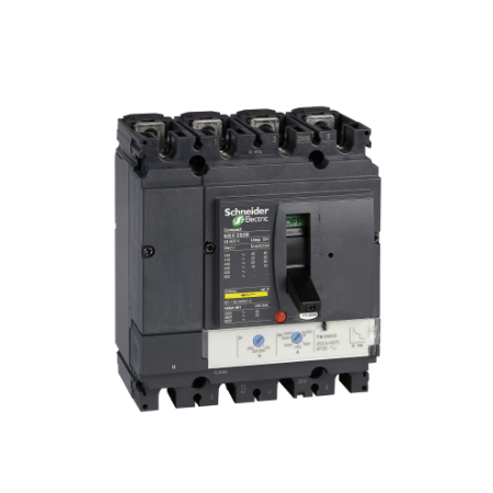 Picture of Circuit breaker, ComPact NSX250N, 50kA/415VAC, TMD trip unit 250A, 4 poles 3d