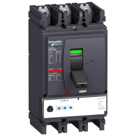 Picture of ComPact, Circuit breaker, ComPact NSX630F, 36kA/415VAC, MicroLogic 2.3 trip unit 630A, 3 poles 3d