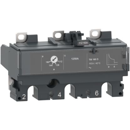 Picture of Trip unit TM50D, ComPacT NSX100/160, 3 poles, thermal magnetic protections, 50A rating