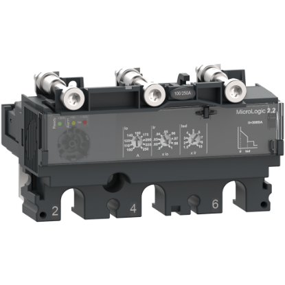 Picture of Trip unit MicroLogic 2.2, ComPacT NSX250, 3 poles, electronic basic protections, 250A rating