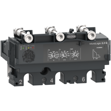 Picture of Trip unit MicroLogic 2.2G, ComPacT NSX100/160/250, 3 poles, electronic basic protections, generator protection, 40A