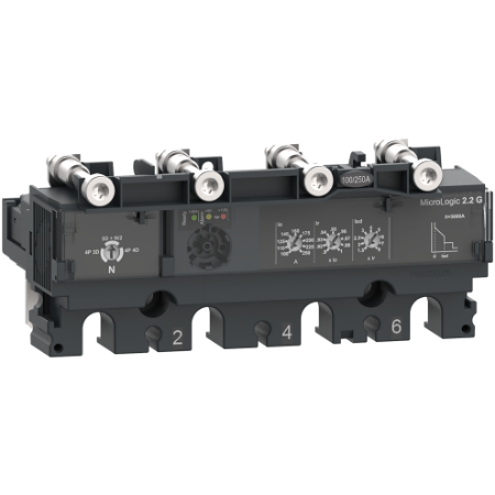 Picture of Trip unit MicroLogic 2.2G, ComPacT NSX100/160/250, 4 poles, electronic basic protections, generator protection, 40A