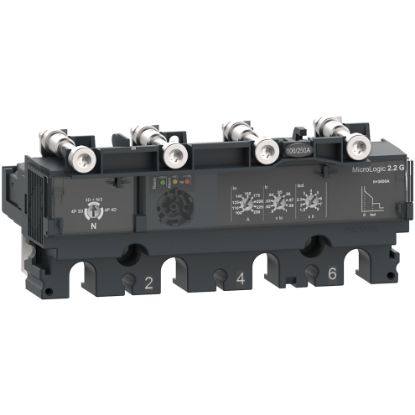Picture of Trip unit MicroLogic 2.2G, ComPacT NSX250, 4 poles, electronic basic protections, generator protection, 250A rating