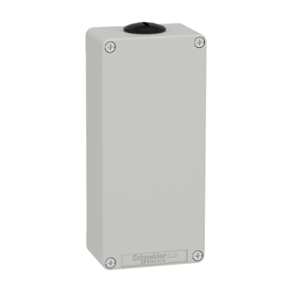 Picture of Die cast empty control station, Harmony XAP, XB2 SL, zinc alloy, grey, M25, undrilled, 80x175x51,5mm