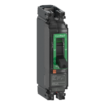 Picture of Circuit breaker, ComPacT NSX160F AC/DC, 18kA/240VAC, 1 pole, TMD trip unit 160A