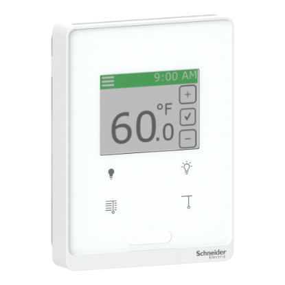 Picture of SmartX Cover Plate, for Sensor Base, Touchscreen, with 4 Buttons Light/Blind, PIR, Optimum White Cover