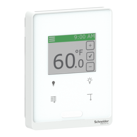 Picture of SmartX Cover Plate, for Sensor Base, Touchscreen, with 4 Buttons Light/Blind, PIR, Optimum White Cover