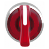 Picture of Head for illuminated selector switch, Harmony XB4, metal, red handle, 22mm, universal LED, 3 positions, right to center