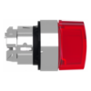 Picture of Head for illuminated selector switch, Harmony XB4, metal, red handle, 22mm, universal LED, 3 positions, right to center