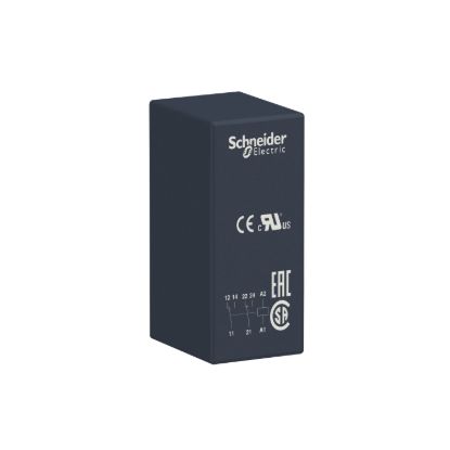 Picture of interface plug-in relay, Harmony electromechanical relays, 8A, 2CO, 24V AC
