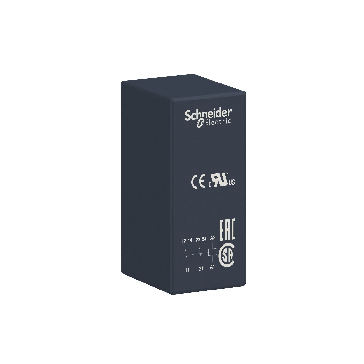 Picture of interface plug-in relay, Harmony electromechanical relays, 8A, 2CO, 48V AC