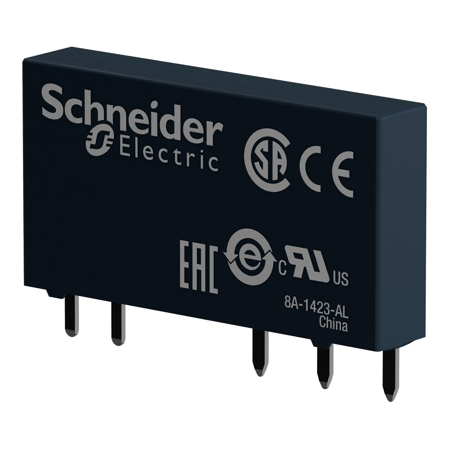 Picture of Slim interface plug in relay, Harmony Electromechanical Relays, 6A, 1CO, standard, 60V DC