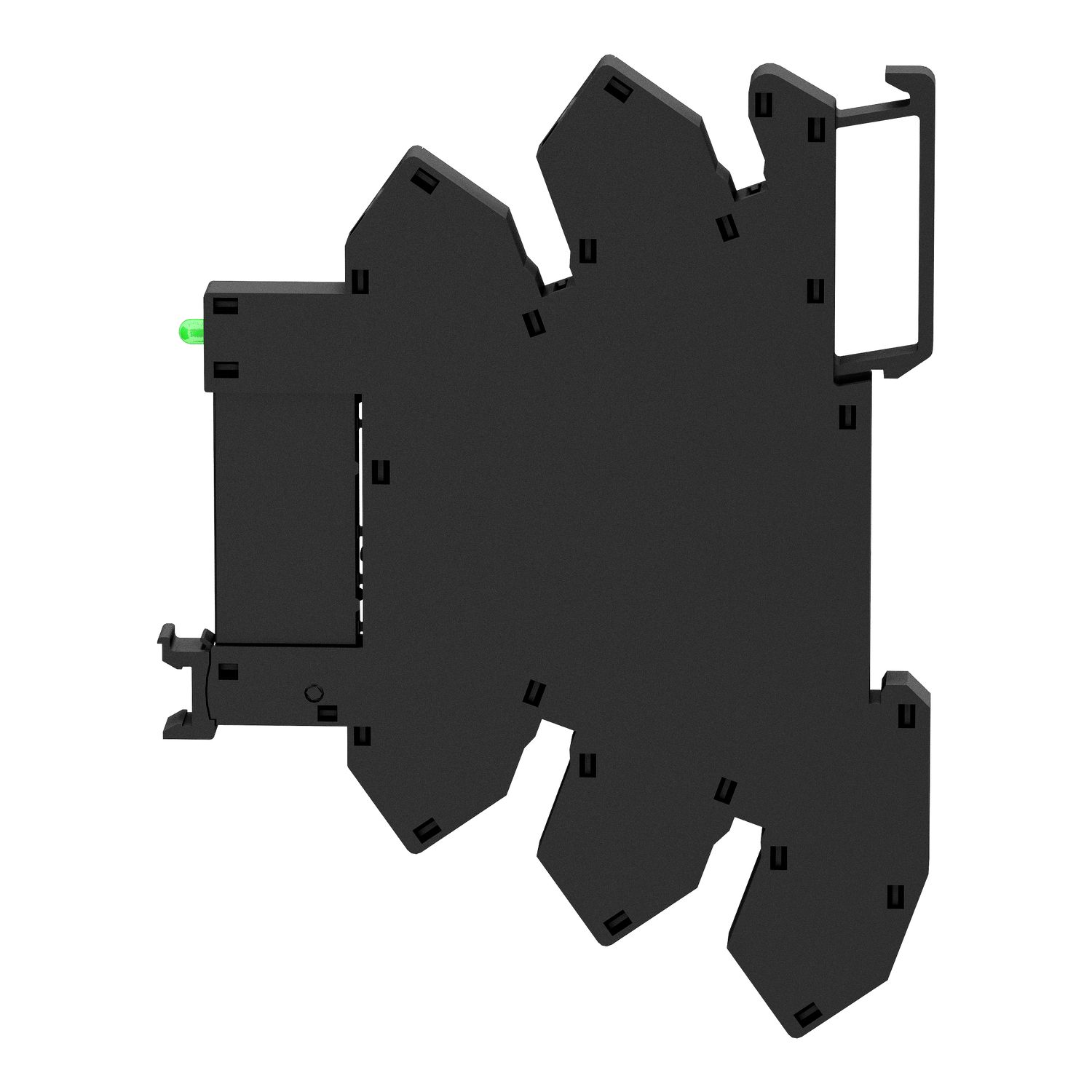 Picture of slim interface relay, Harmony Electromechanical Relays,  pre assembled, 6A, 1CO, with LED, spring terminals, 24V AC/DC