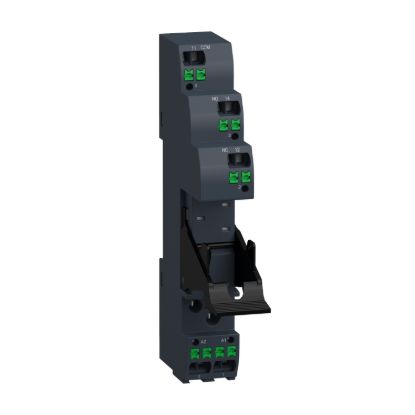 Picture of Push in socket with clamp, Harmony Electromechanical Relays, for RSB1A120 relays, 12A, push in terminals, separate contact
