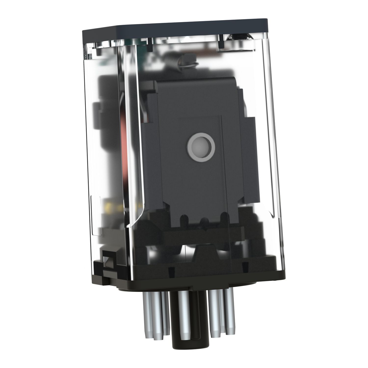 Picture of Universal plug in relay, Harmony Electromechanical Relays, 10A, 2CO, lockable test button, 24V DC