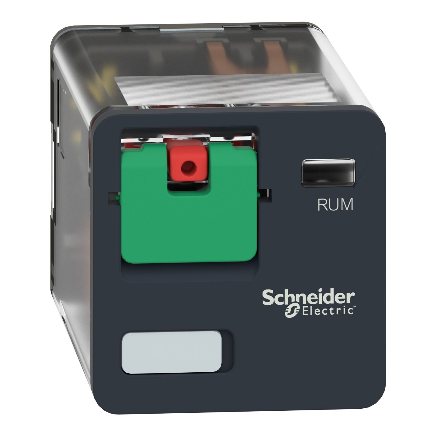 Picture of Universal plug in relay, Harmony Electromechanical Relays, 10A, 2CO, lockable test button, 120V AC