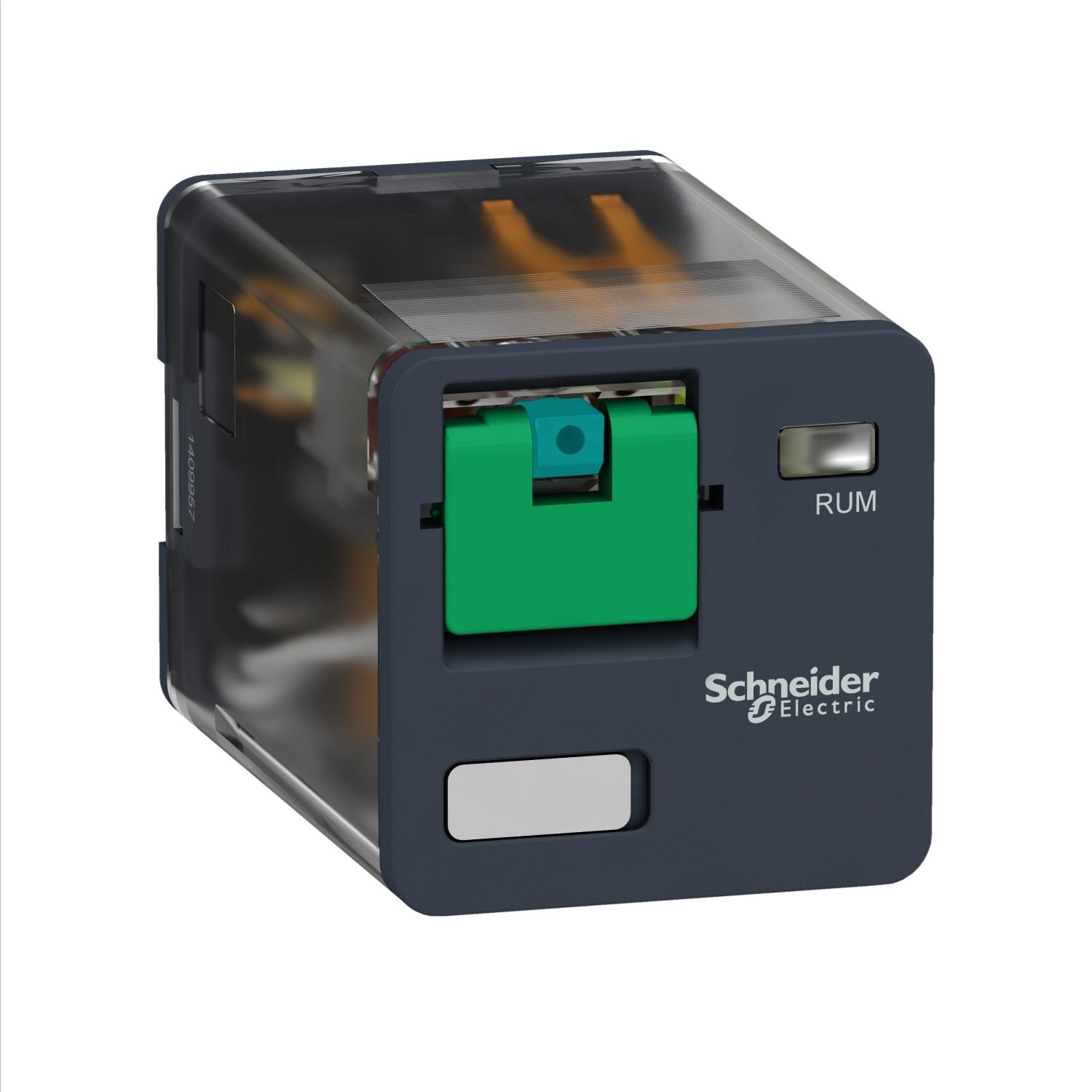Picture of Universal plug in relay, Harmony Electromechanical Relays, 10A, 2CO, lockable test button, 12V DC