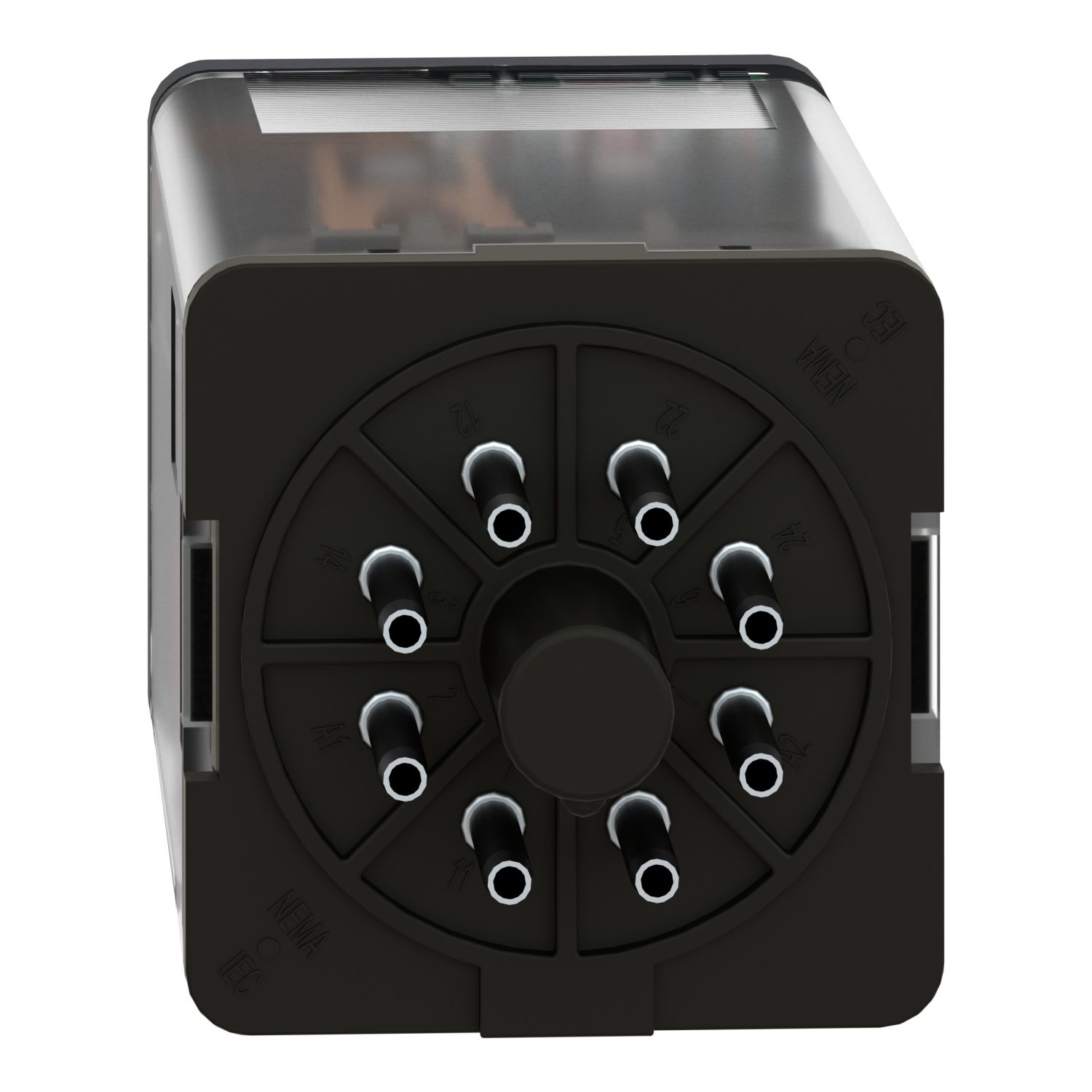 Picture of Universal plug in relay, Harmony Electromechanical Relays, 10A, 2CO, lockable test button, 230V AC