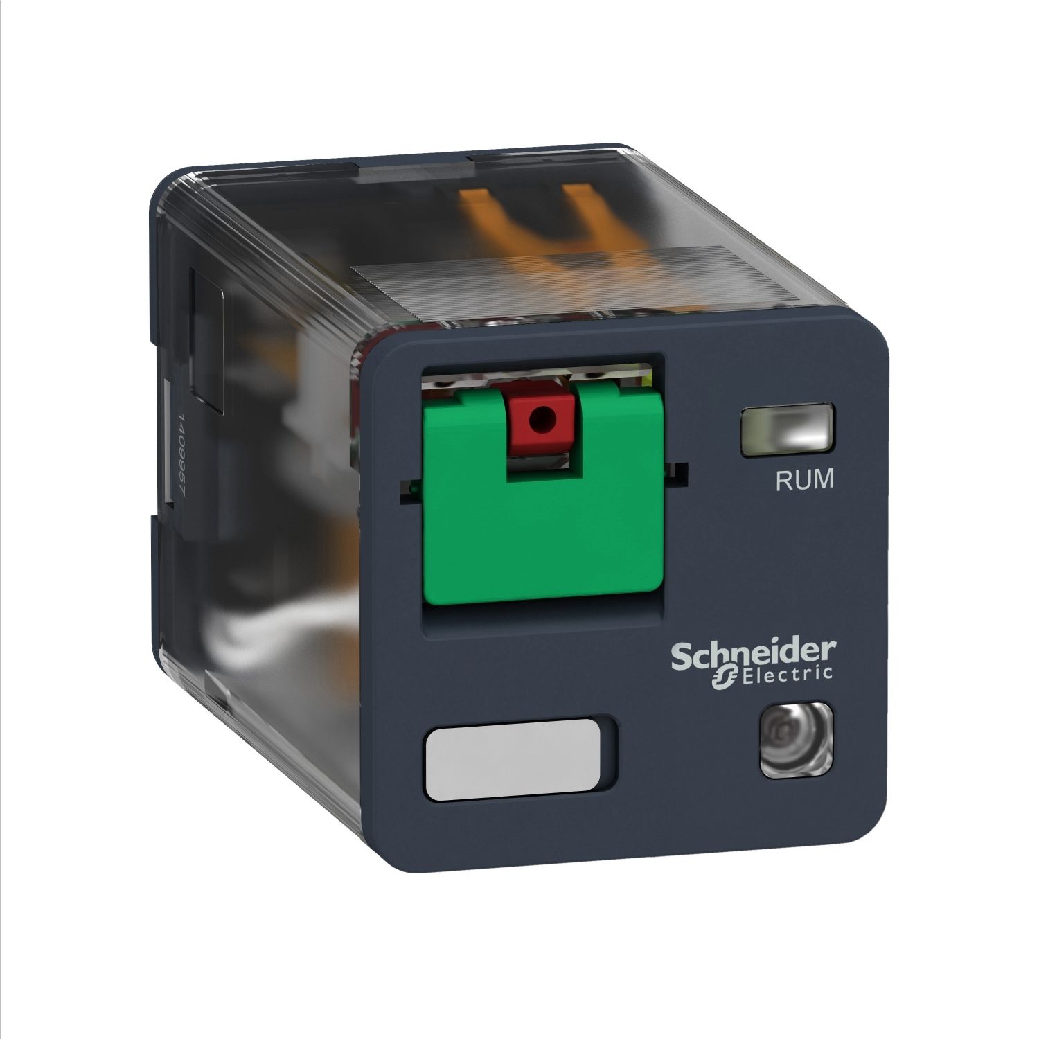 Picture of Universal plug in relay, Harmony Electromechanical Relays, 10A, 2CO, with LED, lockable test button, 230V AC