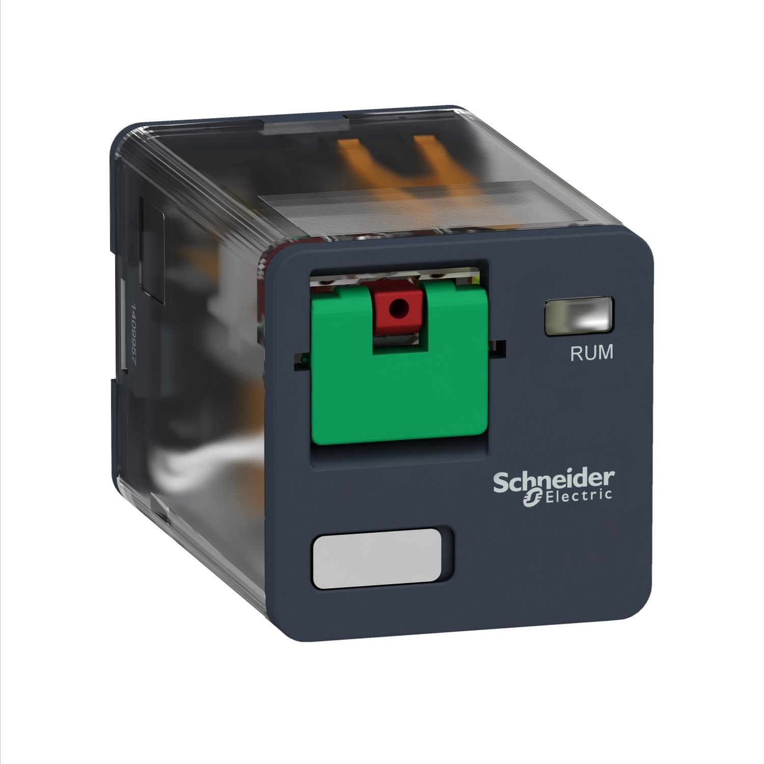 Picture of Universal plug in relay, Harmony Electromechanical Relays, 10A, 3CO, lockable test button, 120V AC