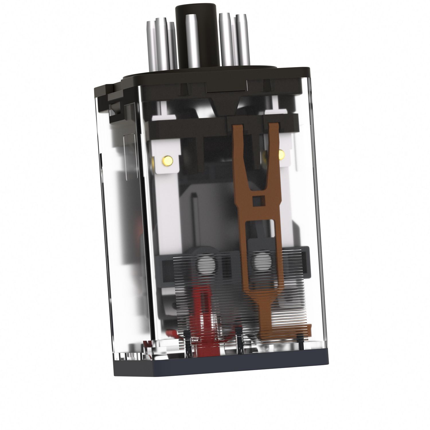 Picture of Universal plug in relay, Harmony Electromechanical Relays, 10A, 3CO, with LED, lockable test button, 24V AC