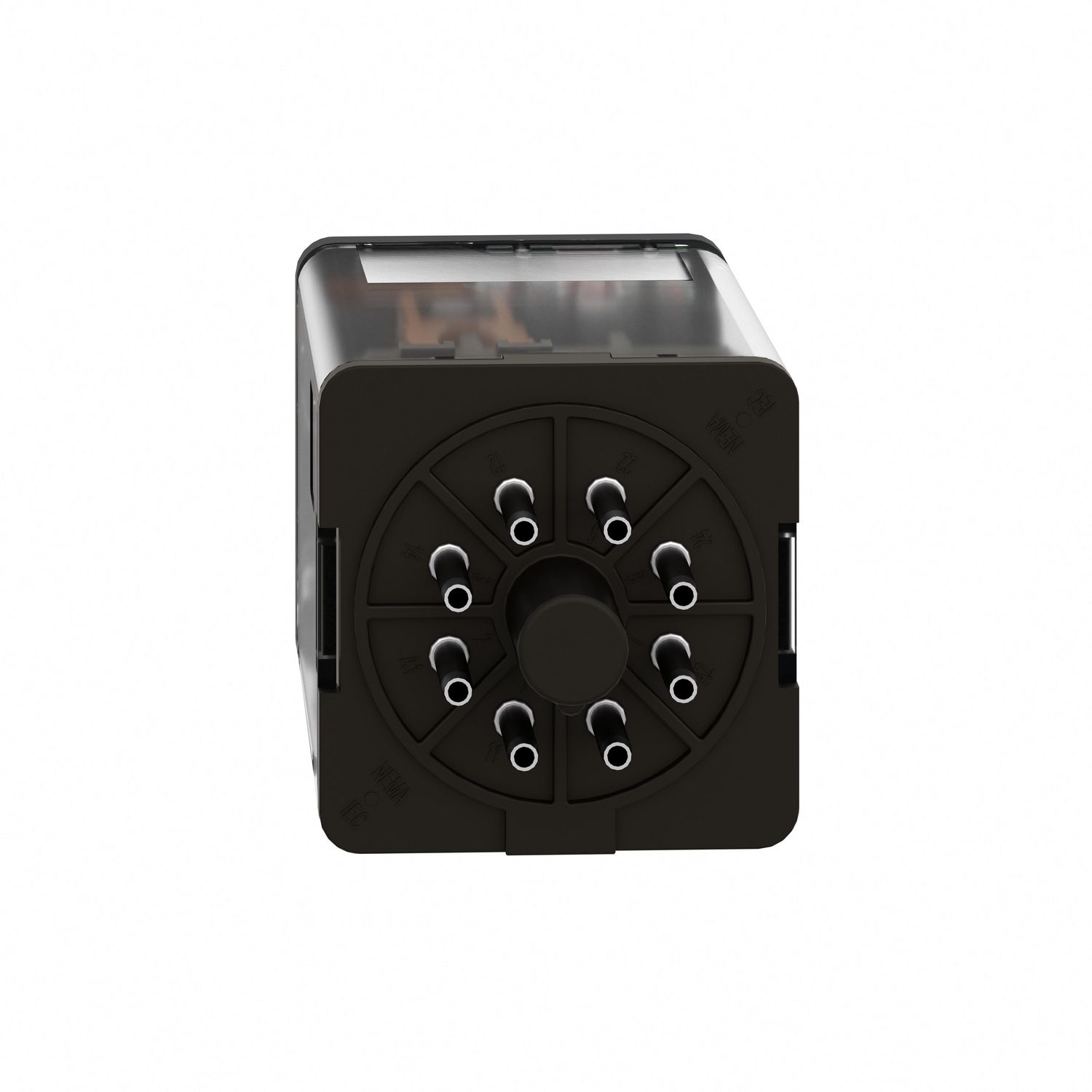 Picture of Universal plug in relay, Harmony Electromechanical Relays, 10A, 3CO, with LED, lockable test button, 120V AC