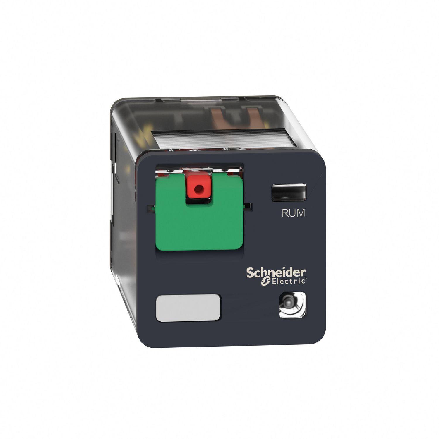 Picture of Universal plug in relay, Harmony Electromechanical Relays, 10A, 3CO, with LED, lockable test button, 120V AC