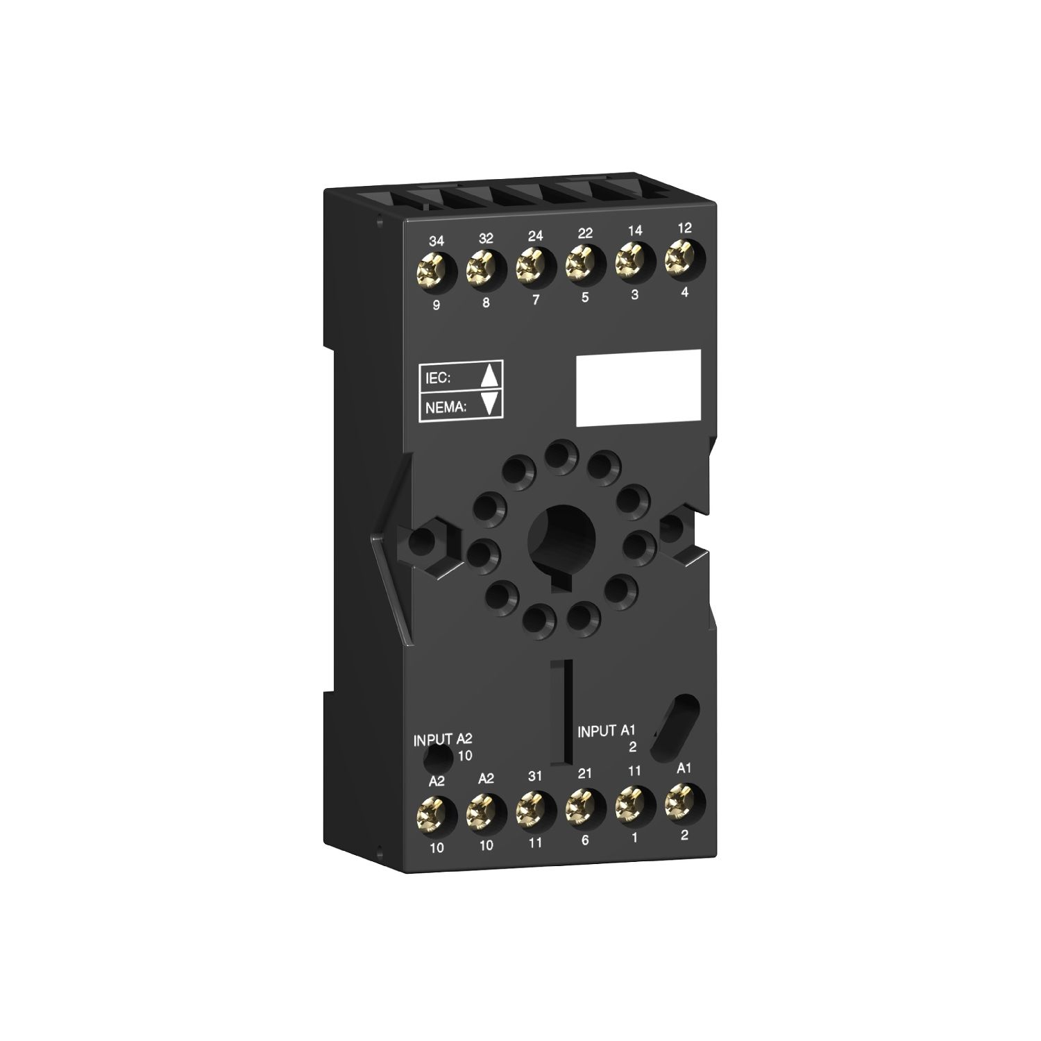 Picture of Socket, Harmony Electromechanical Relays, for RUMC2 relays, 12A, screw connectors, separate contact