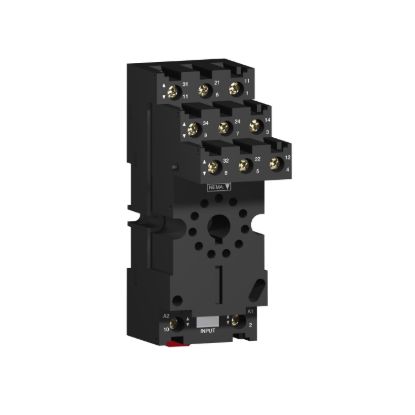 Picture of Socket, Harmony Electromechanical Relays, for RUMC3 relays, 12A, screw connectors, separate contact