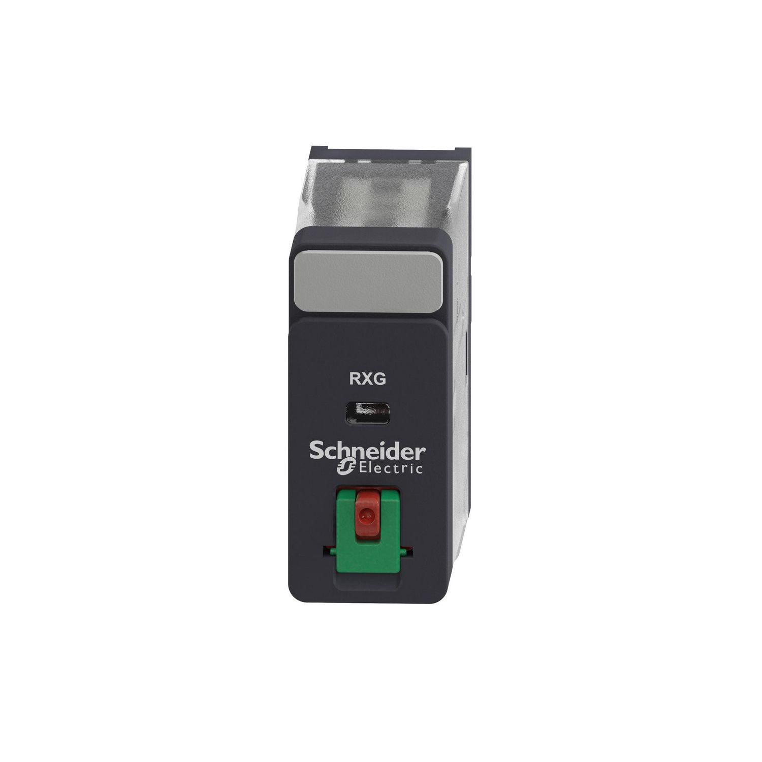 Picture of interface plug in relay, Harmony Electromechanical Relays, 10A, 1CO, lockable test but to n, 24V AC