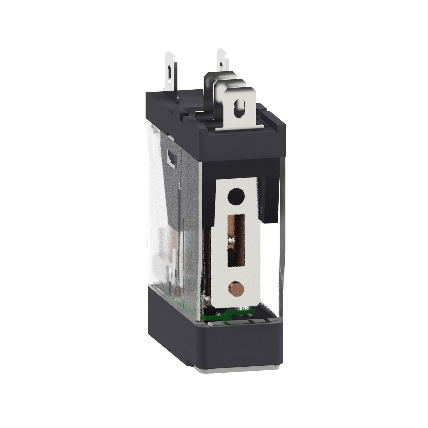 Picture of Interface plug in relay, Harmony Electromechanical Relays, 10A, 1CO, with LED, lockable test button, 120V AC