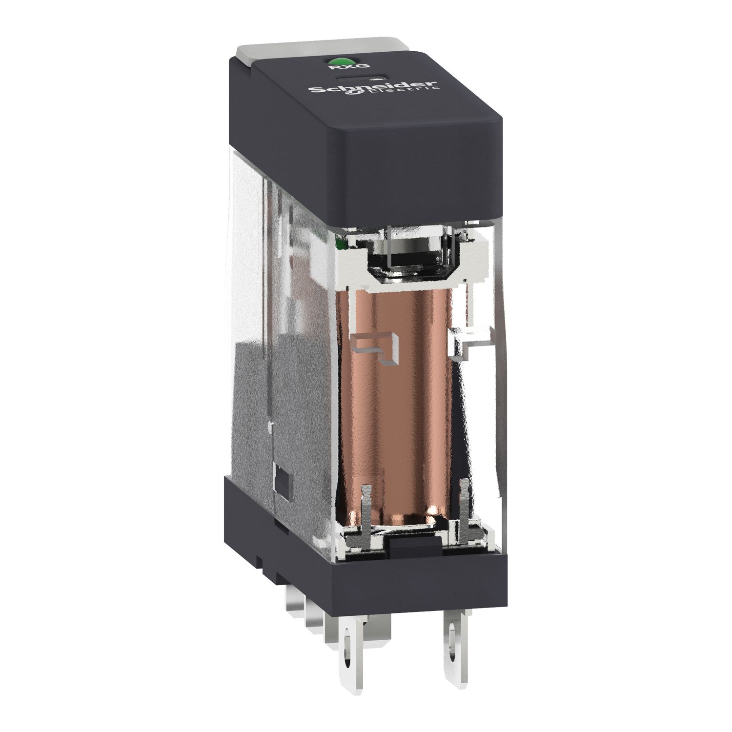 Picture of Interface plug in relay, Harmony Electromechanical Relays, 10A, 1CO, with LED, 230V AC