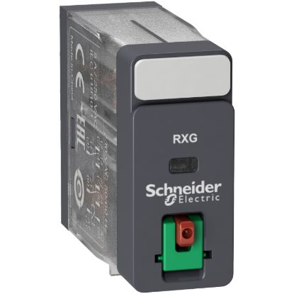 Picture of interface plug in relay, Harmony Electromechanical Relays, 5A, 2CO, lockable test but to n, 24V AC