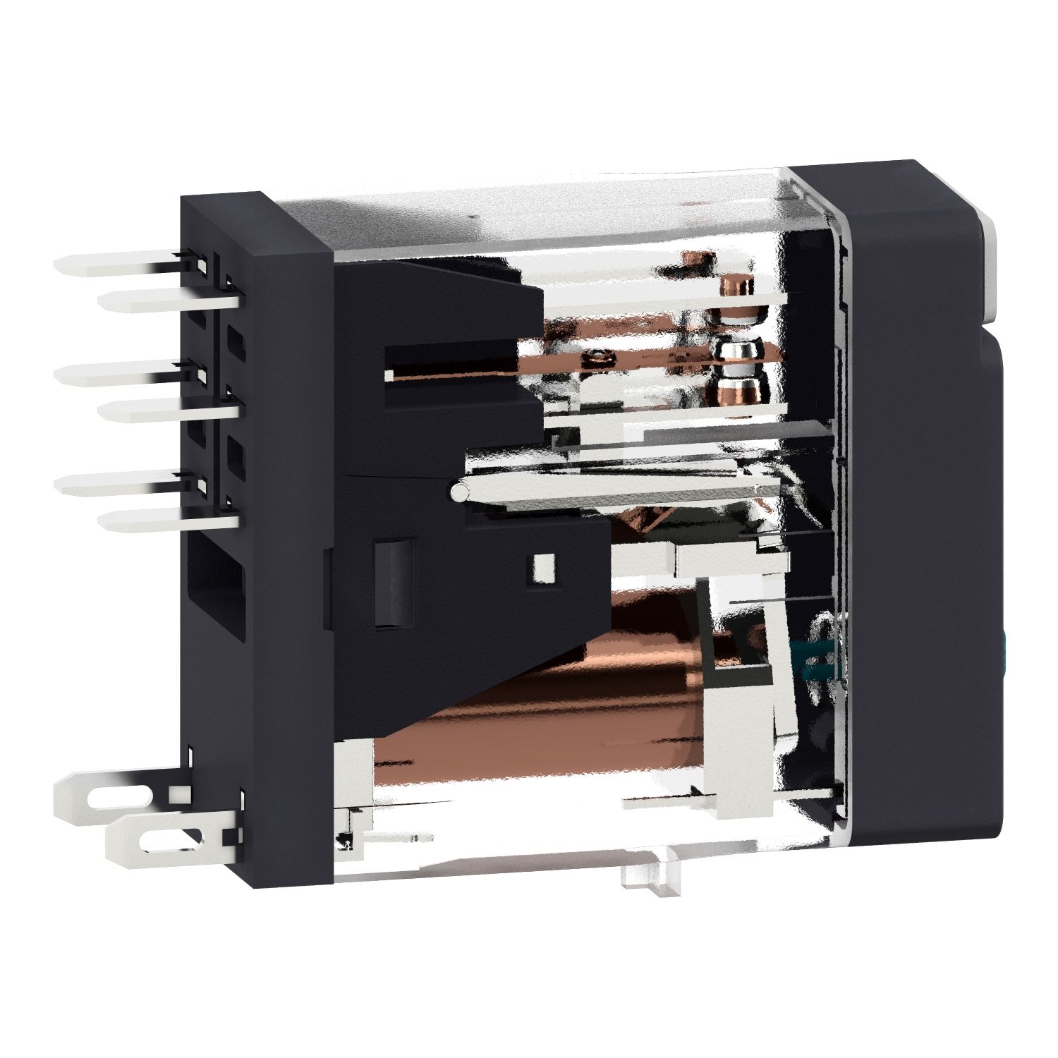 Picture of interface plug in relay, Harmony Electromechanical Relays, 5A, 2CO, lockable test but to n, 12V DC