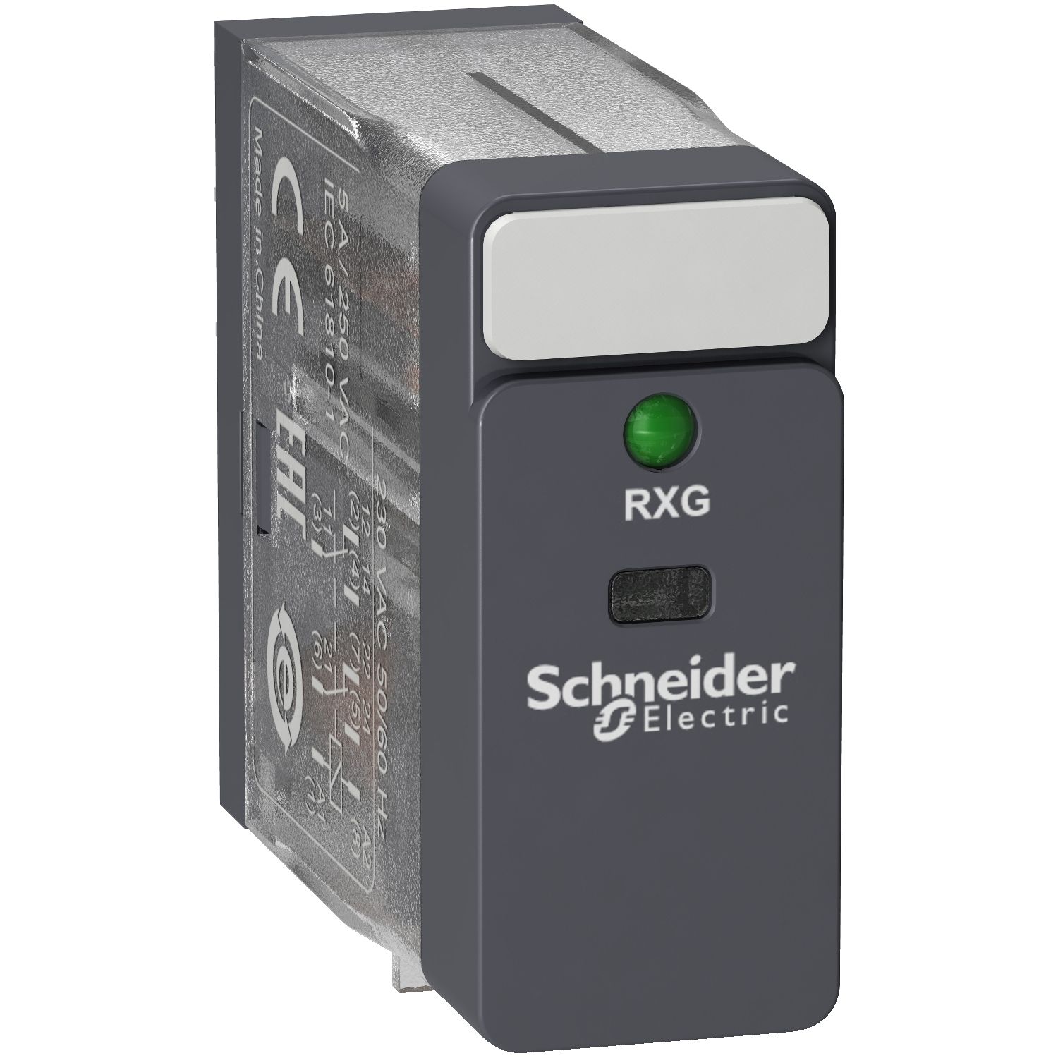 Picture of Interface plug in relay, Harmony Electromechanical Relays, 5A, 2CO, with LED, 24V AC